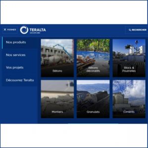 Le nouveau site internet web de Teralta permet une navigation plus facile et rapide. [©Teralta]