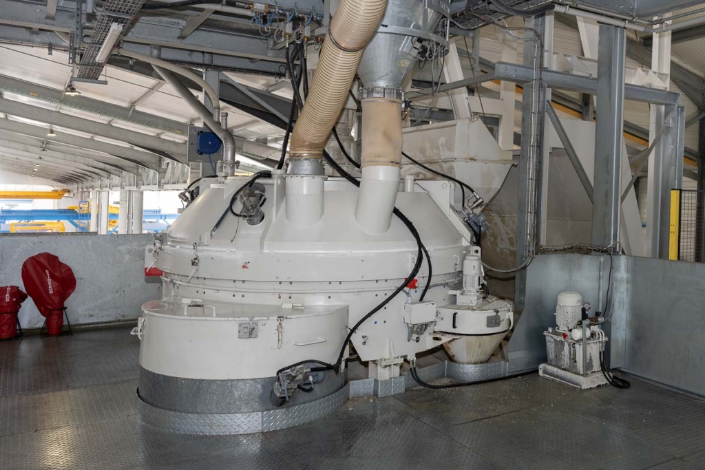 Le malaxeur constitue le cœur de la centrale à béton. [©ACPresse]