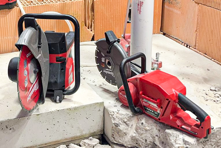 Les équipements de sciage du béton ont su évoluer pour faciliter le travail des opérateurs. [©ACPresse]