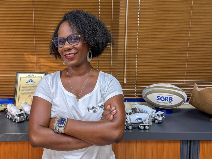 Line Ladouceur est la directrice générale des activités bétons de la Société Guyanaise Rapid Béton (SGRB), filiale du groupe Audemard. [©Audemard]