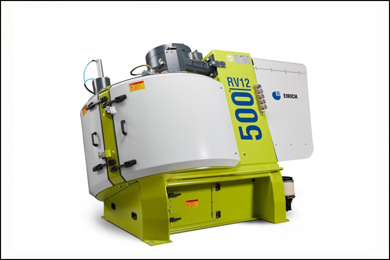 Eirich a revu et corrigé son RV12, pour porter le malaxeur à une capacité de 500 l. [©Eirich]