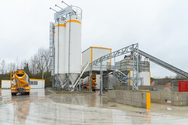 La centrale Unibéton de Poincy est implantée sur un terrain de 5 500 m2. [©ACPresse]