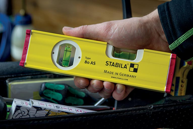 Le nouveau niveau à bulle de taille réduite de Stabila. [©Stabila]