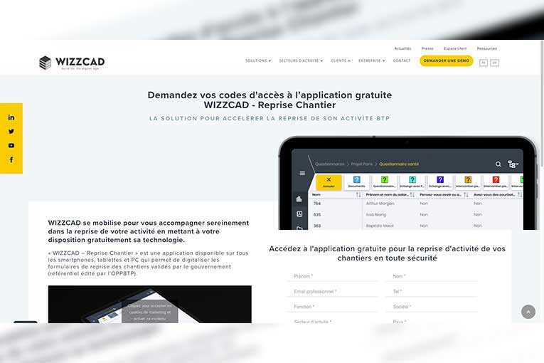 Wizzcad lance “Reprise Chantier” [©DR]