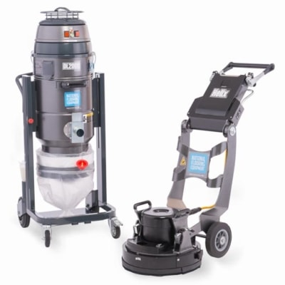 L’Helix peut être utilisé comme surfaceuse ou rectifieuse.  [©National Flooring Equipment]