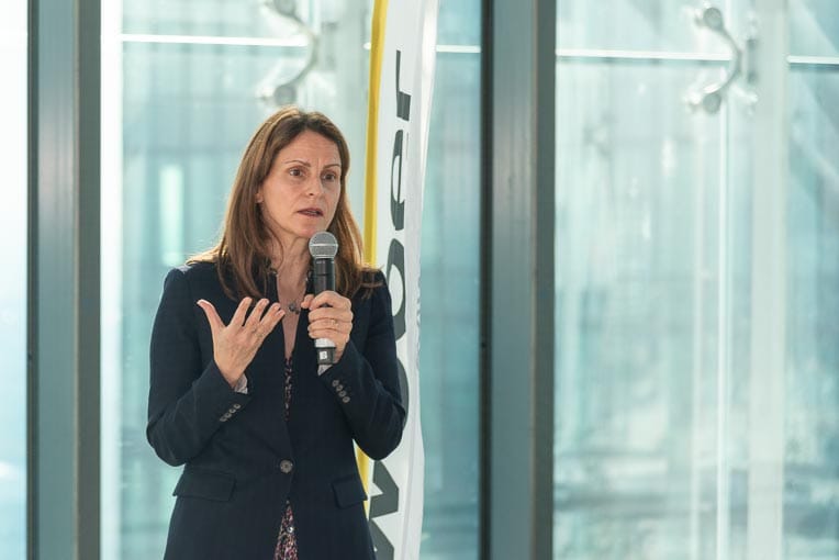 Charlotte Famy, directrice générale de Saint-Gobain Weber France. [©ACPresse]