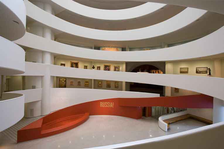 Le Guggenheim Museum de New York constitue la dernière œuvre réalisée par F. L. Guggenheim. [©Guggenheim Museum] 