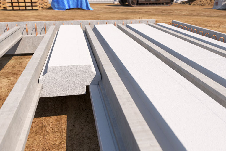 La gamme de poutrelles sans étais GP est rapide en mettre en œuvre. [©KP1]