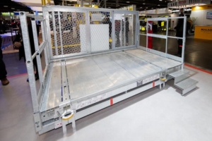 La plate-forme de travail en encorbellement P3D de Sateco dans sa toute nouvelle version 2.0. [©ACPresse]