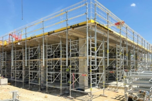 Etaiement Mills Touréchaf équipé de garde-corps GCC Mills, avec des poutrelles MP3. [©Mills]