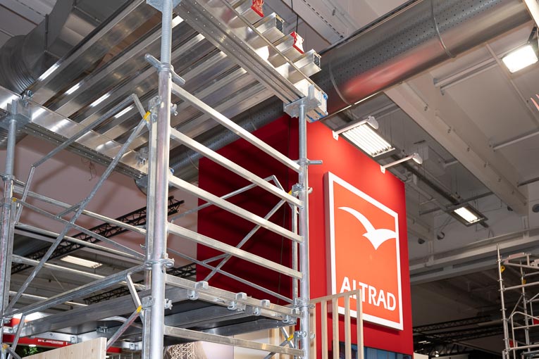 La tour Staflex Multidynamic d’Altrad Coffrage et Etaiement voit l’arrivée de nouveaux cadres plus légers. [©ACPresse]