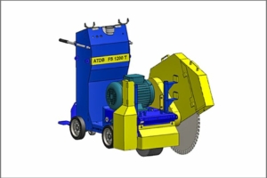 La FS1200T d’ATDB permet de scier des dallages béton jusqu’à 540 mm d’épaisseur. [©Au Tour Du Béton]