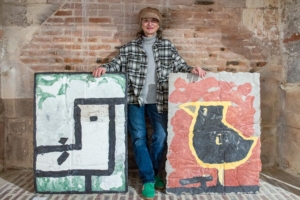 L’artiste Lana Loeber dans son atelier du Havre. [©CrisToF]