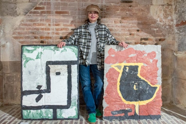 L’artiste Lana Loeber dans son atelier du Havre. [©CrisToF]