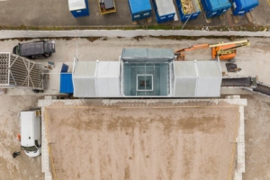 Premier site de stockage permanent de C02 dans le béton recyclé, à Bischwiller. [©Fehr]