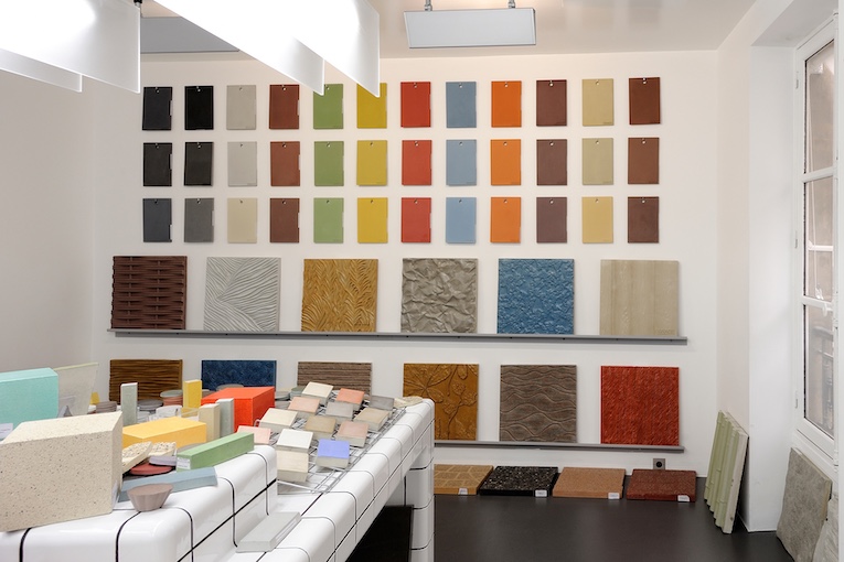 Chryso s’appuie sur la très large gamme Pieri. Ici, le show-room parisien de la marque. [©Ecliptique – Laurent Thion]