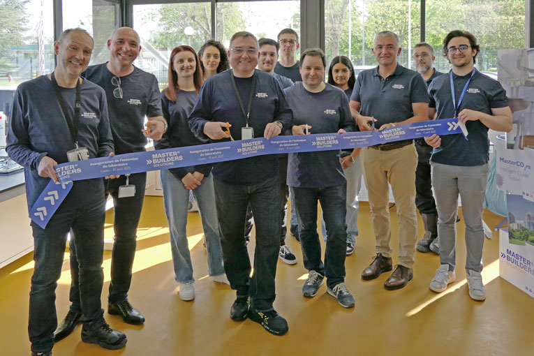 Master Builders Solutions France vient d’agrandir son laboratoire à Lisses, dans l’Essonne. [©Master Builders Solutions France]