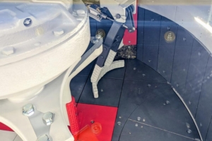 Le nouveau bras des malaxeurs OMG Sicoma était exposé sur Bauma. [©ACPresse]