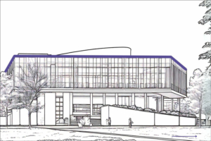 Plan du nouveau palais de Justice de Lille