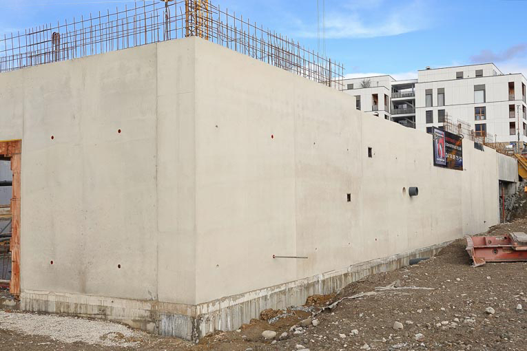 Murs GBE réalisés via le procédé GBE. [©GBE]