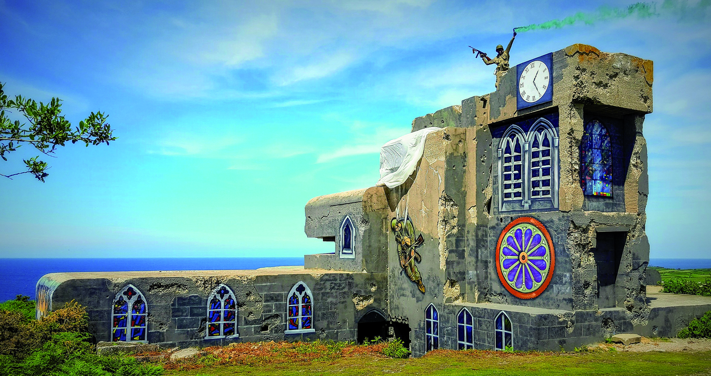 Prise de Sainte-Mère-Eglise par les parachutistes de la 82e Airborne le matin du 6 juin 1944.