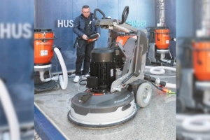 Ponceuse de sol Autogrinder 8D signée Husqvarna. [©ACPresse]