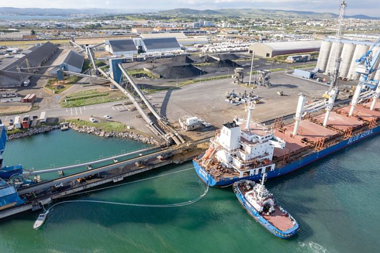 Cem'In'Log a déchargé son premier vraquier de 30 000 t. [©Cem'In'EU]