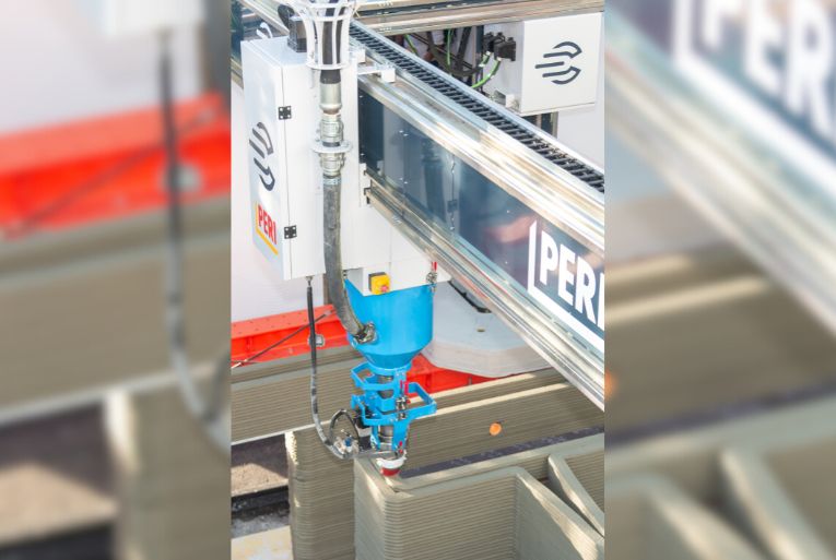 Le Danois Cobod et le coffreur allemand Peri sont partenaires pour le développement de l’impression 3D béton. [©ACPresse]