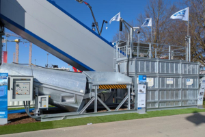Le système Euro-Wash, présenté sur le salon Bauma 2025. [©ACPresse]