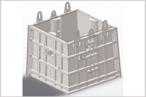 Image 3D d’un coffrage signé André et Le Rouillé. [©André et Le Rouillé]