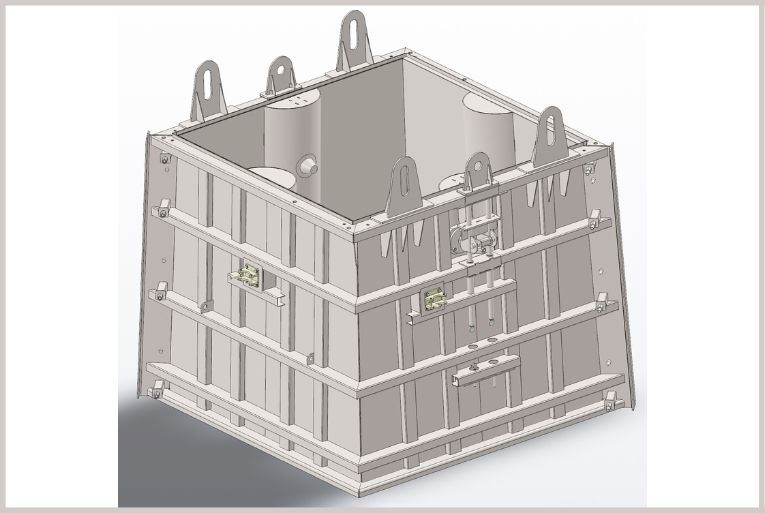 Image 3D d’un coffrage signé André et Le Rouillé. [©André et Le Rouillé]