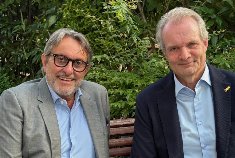 De gauche à droite : Jacques Plattard, nouveau président de la Fib, et Benoît Hennaut, vice-président [©Fib]