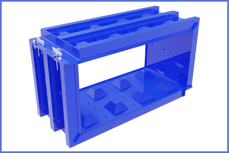 Conçues pour un usage intensif, les moules BlueMolds ont une durée de vie pouvant atteindre 10 ans. [©Acomat]