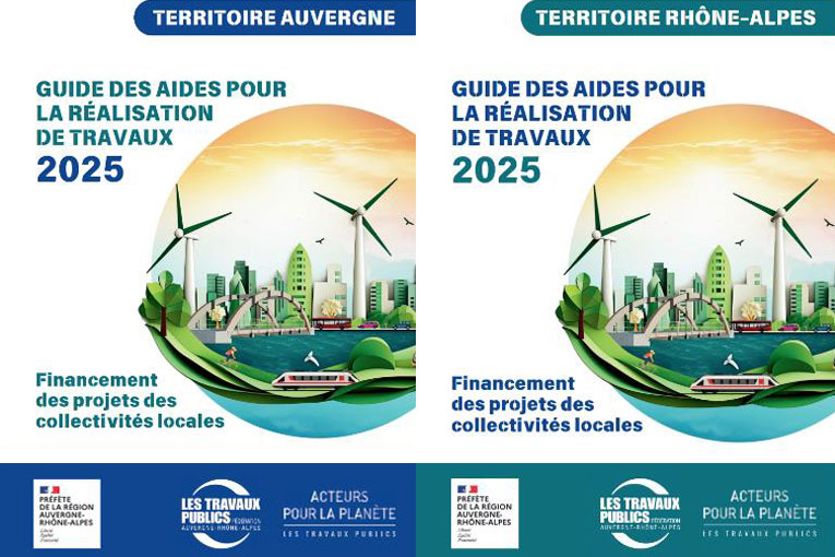 Guide des aides pour la réalisation de travaux édité par la FRTP Aura. [©FRTP Auvergne-Rhône-Alpes]