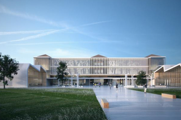 La livraison totale de la réhabilitation du lycée Adolphe Chérioux est prévue pour août 2026. [©Atelier Novembre]