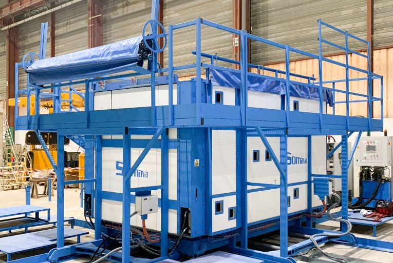 Moules Somava utilisés pour fabriquer des Postes à couloir de manœuvre. [©Somava]