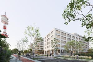 L’ensemble se compose de 4 bâtiments, pour une surface totale de bureaux de 21 280 m².[©Jeudi.Wang]