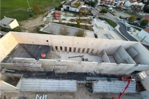 Construction de future halle des sports à Canohès (66). [©Pimentel BTP]