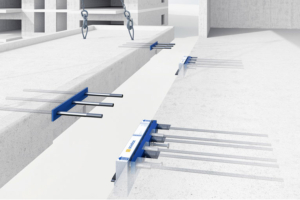 Le rupteur Schöck Isokorb IQ de Schöck permet l’ancrage modulaire de balcons préfabriqués. [©Schöck]