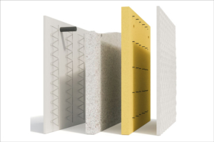 Le prémur Isopré bas carbone de Spurgin intègre une isolation par l’extérieur. [©Spurgin]