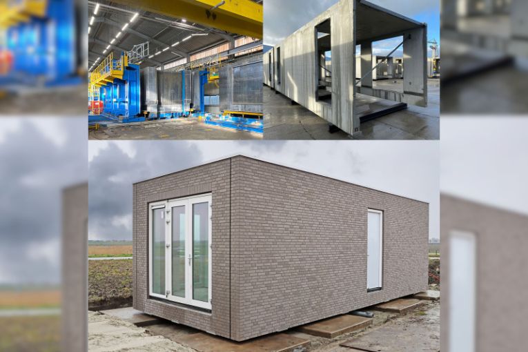 Elément préfabriqué via le système de moule 3D de Bianchi Casseforme. [©Bianchi Casseforme]