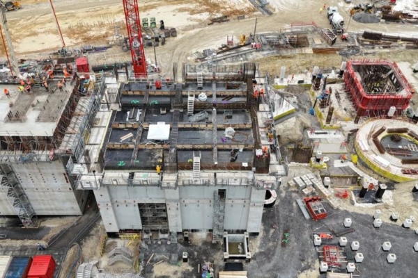 Travaux de modernisation de la cimenterie Eqiom, à Lumbres (62), menés par Bouygues Bâtiment Industrie. [©Bouygues Bâtiment Industrie]