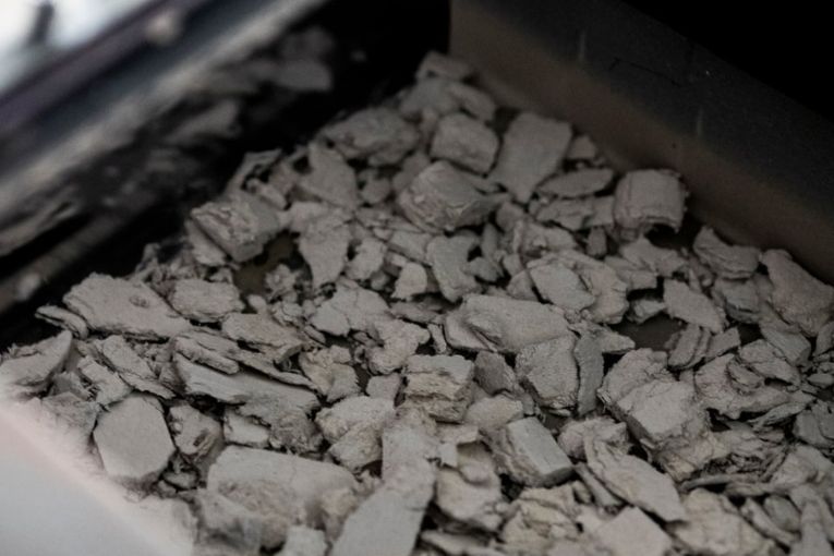 Le projet Cemloop XL permettra d’éviter 60 000 t/an de déchets de fibrociment par an. [©Heidelberg Materials]