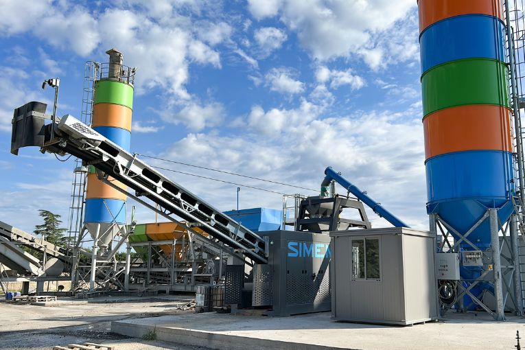 Centrale BPE mobile ultra-rapide Bison 600 de Simem. [©Simem]