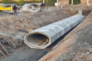 La canalisation Moduloval de Bonna Sabla assure une mise en œuvre rapide et une parfaite étanchéité. [©Bonna Sabla]