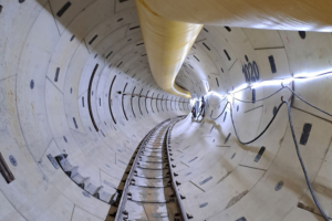 Capremib a assuré la préfabrication des anneaux de voussoirs des tunnels hydrauliques de Nîmes. [©Capremib]