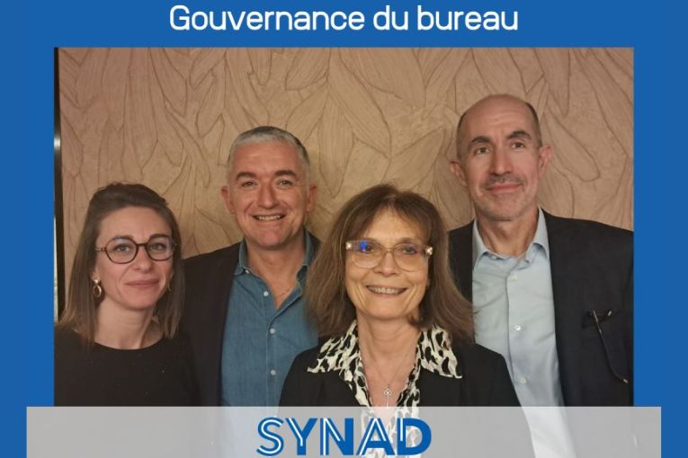 De gauche à droite : Audrey Forestier, Guillaume Francqueville, Michèle Duval et Christophe Jeauneau. [©Synad]