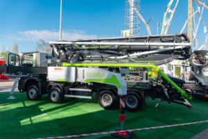 D’après C-Mat, 360 équipements pour le béton ont été vendus en 2025, dont 34 pompes automotrices. [©ACPresse]